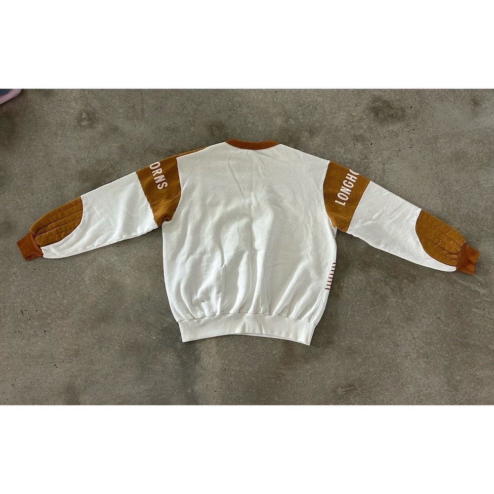 Vintage 80's UT Texas Longhorns  Crewneck Chalk Line Sweatshirt Mens Sz L - Picture 6 of 8